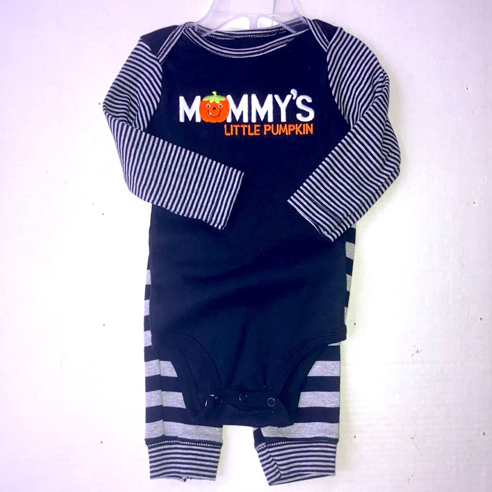 🎃 Carter’s 2-piece Set Mommy’s Little Pumpkin ~ 9 months ~ NWT